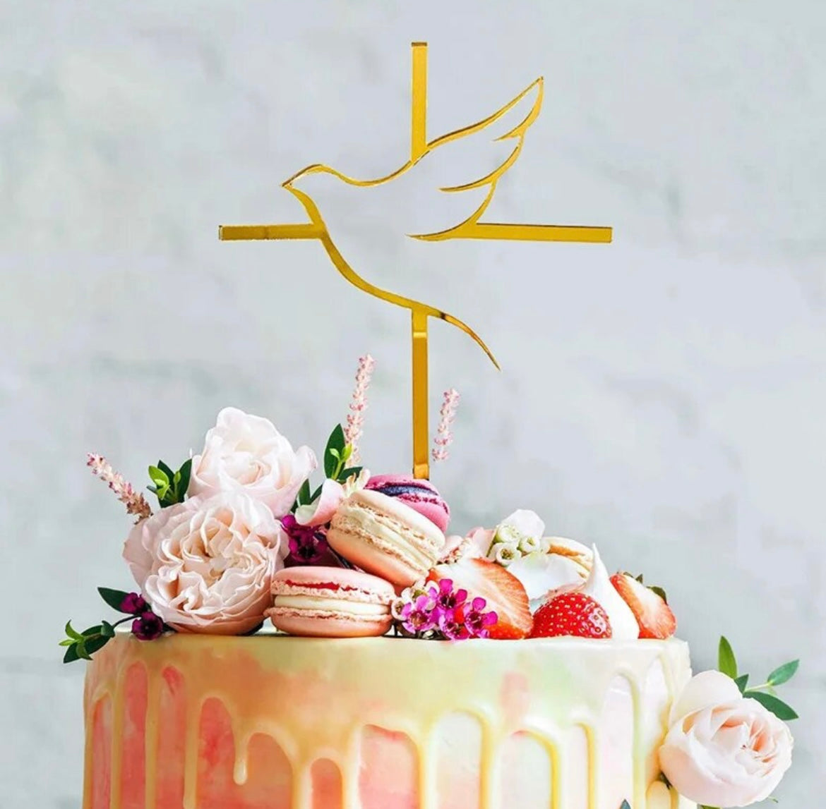 Peace dove cake topper