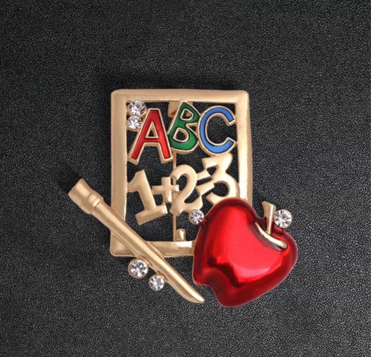 Teacher Brooches Pins-Teacher's Gifts-All-Times-Gifts
