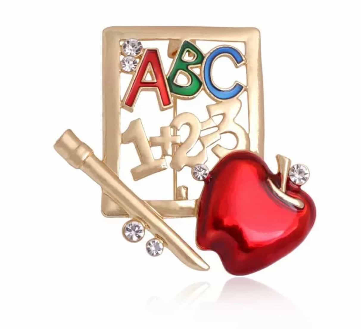 Teacher Brooches Pins-Teacher's Gifts-All-Times-Gifts