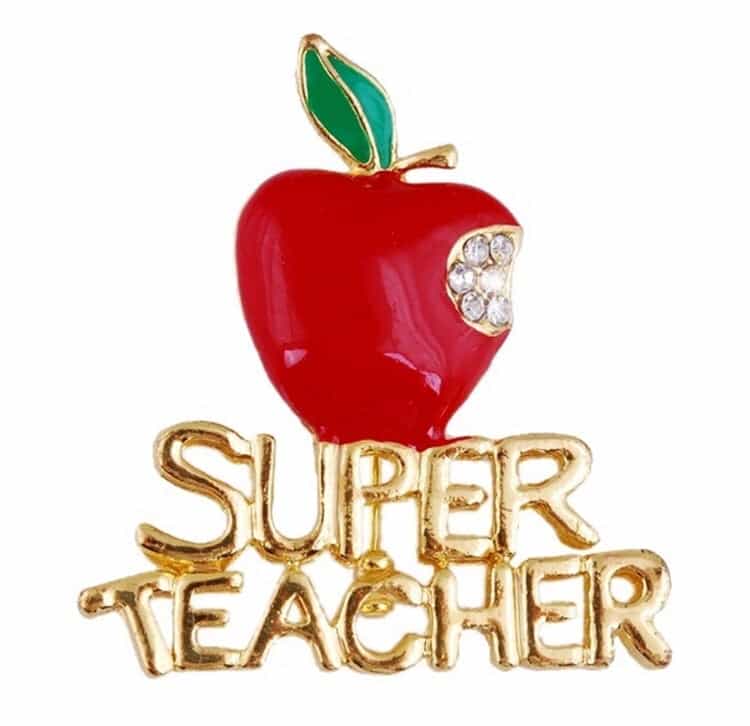 Teacher Brooches Pins-Teacher's Gifts-All-Times-Gifts