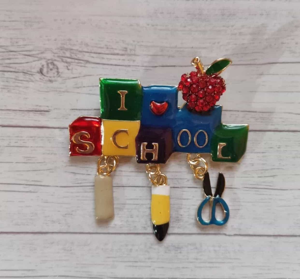 Teacher Brooches Pins-Teacher's Gifts-All-Times-Gifts