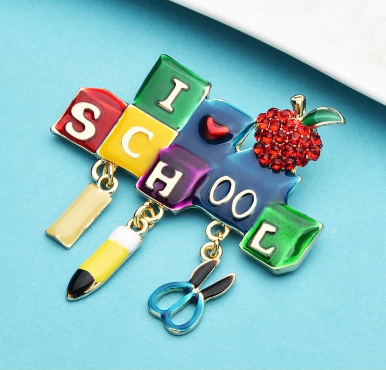 Teacher Brooches Pins-Teacher's Gifts-All-Times-Gifts