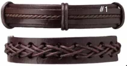 2pcs/Set Brown Leather Bracelet-Bracelet-All-Times-Gifts