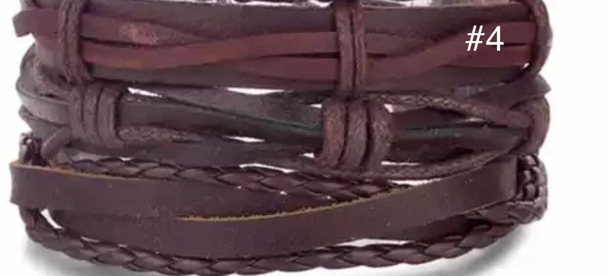 2pcs/Set Brown Leather Bracelet-Bracelet-All-Times-Gifts