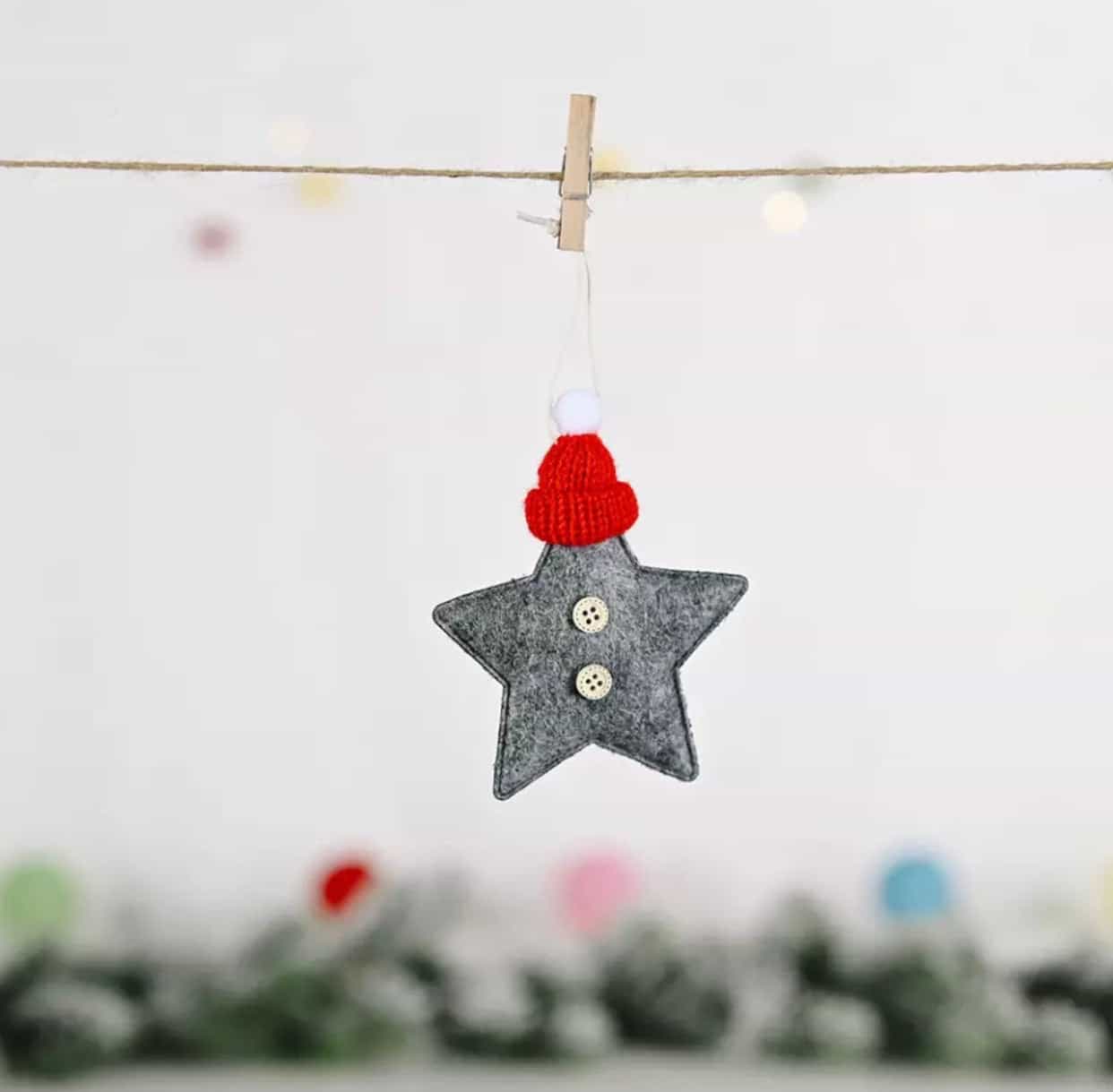 2pcs Set Christmas felt stars-All-Times-Gifts