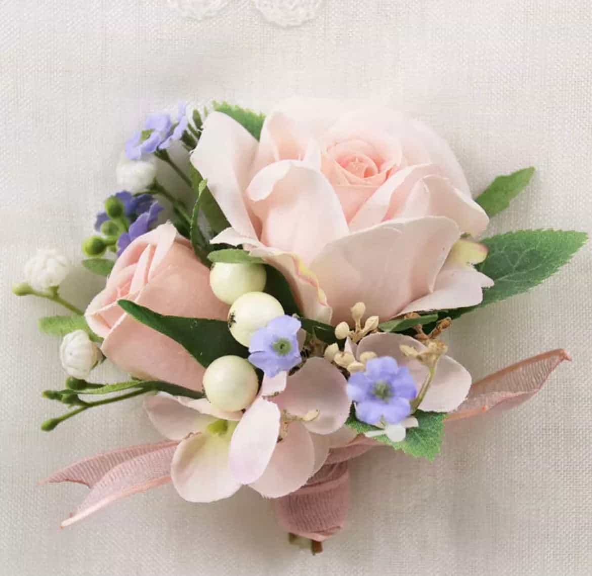 2pcs set Matching buttonhole and corsage-All-Times-Gifts