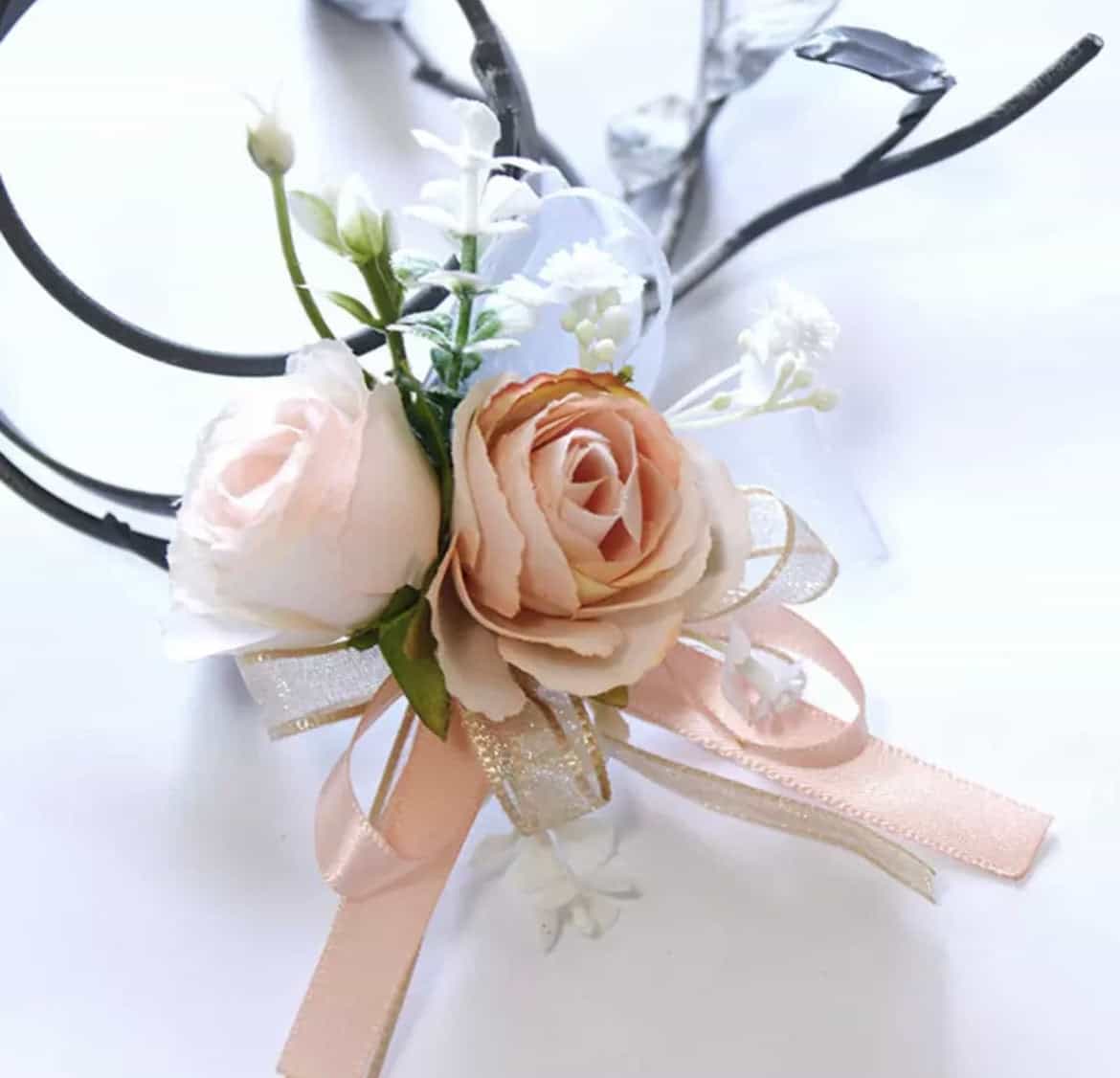 2pcs set Matching buttonhole and corsage-All-Times-Gifts