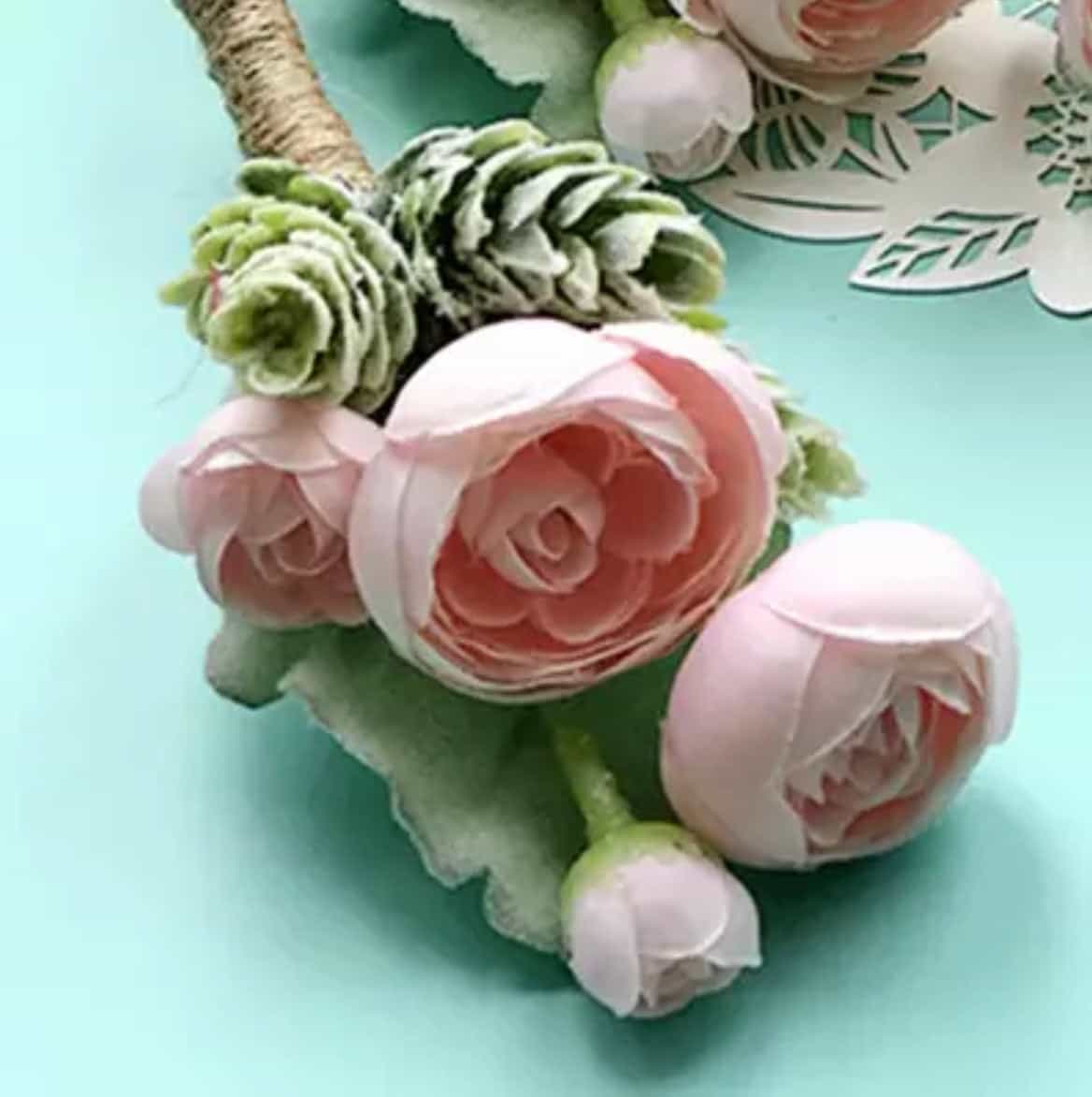 2pcs set Matching buttonhole and corsage-All-Times-Gifts
