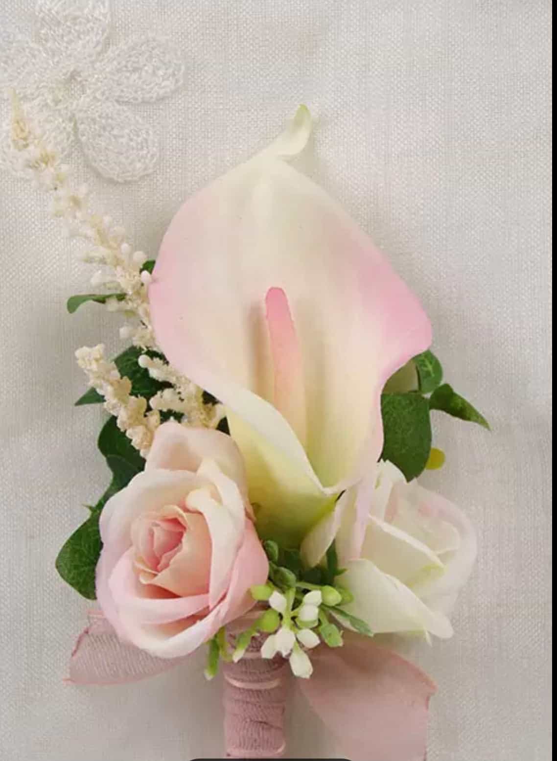 2pcs set Matching buttonhole and corsage-All-Times-Gifts