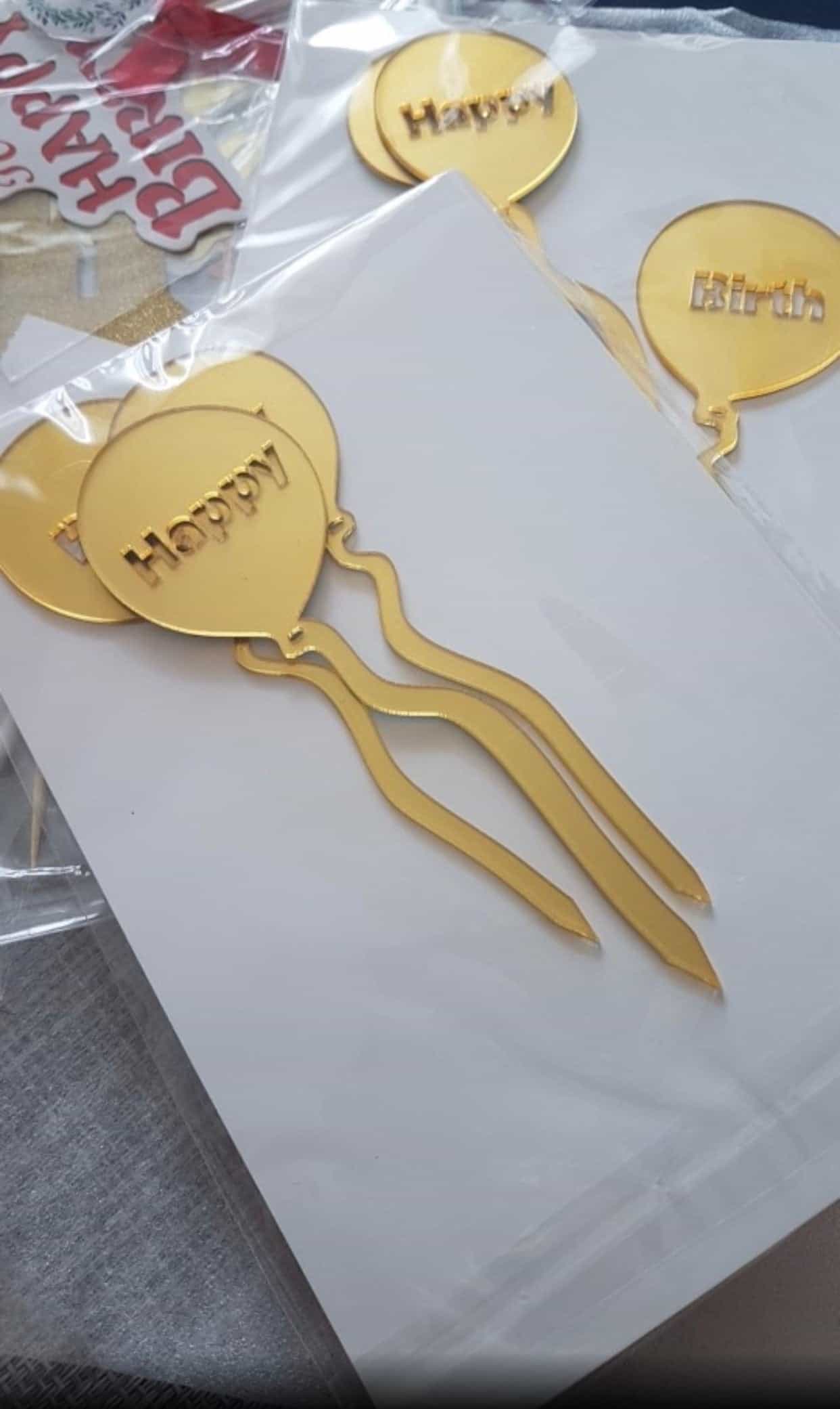 3pcs/Set balloons Birthday Cake-Cake Topper-All-Times-Gifts