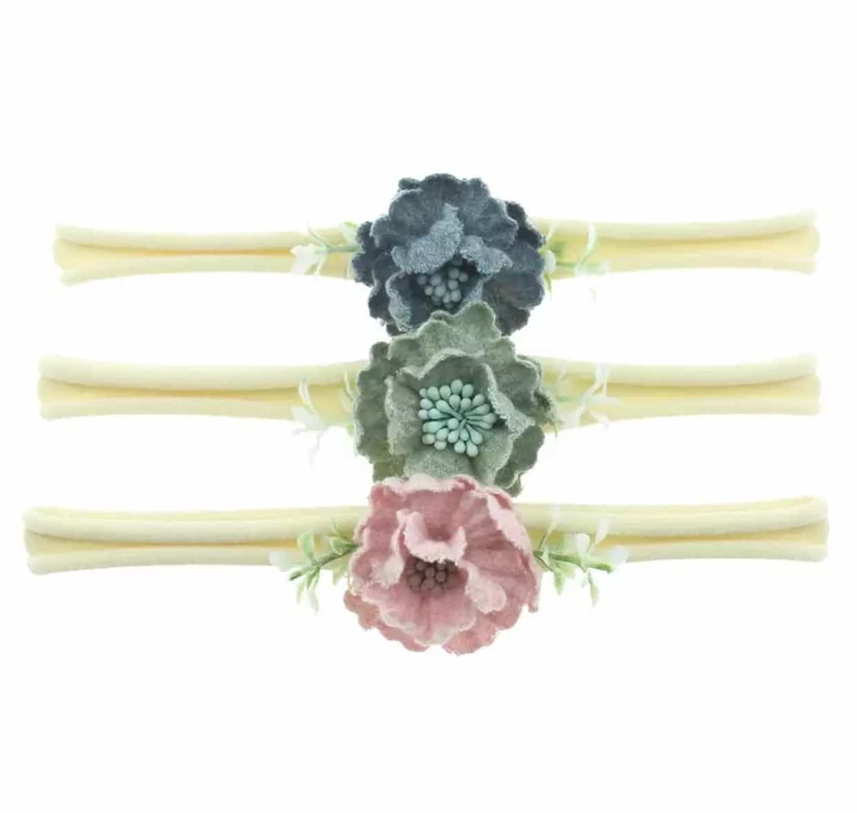 3pcs set velevet pastel headbands-All-Times-Gifts