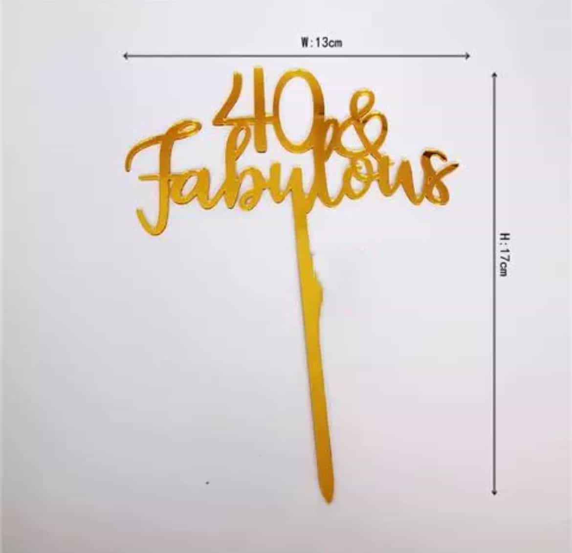 40,50,60 And fabulous cake topper-Cake Topper-All-Times-Gifts