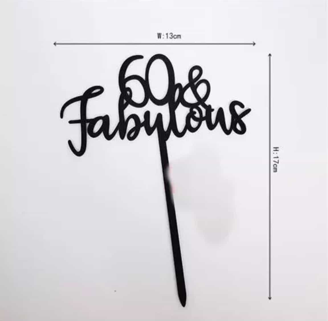 40,50,60 And fabulous cake topper-Cake Topper-All-Times-Gifts