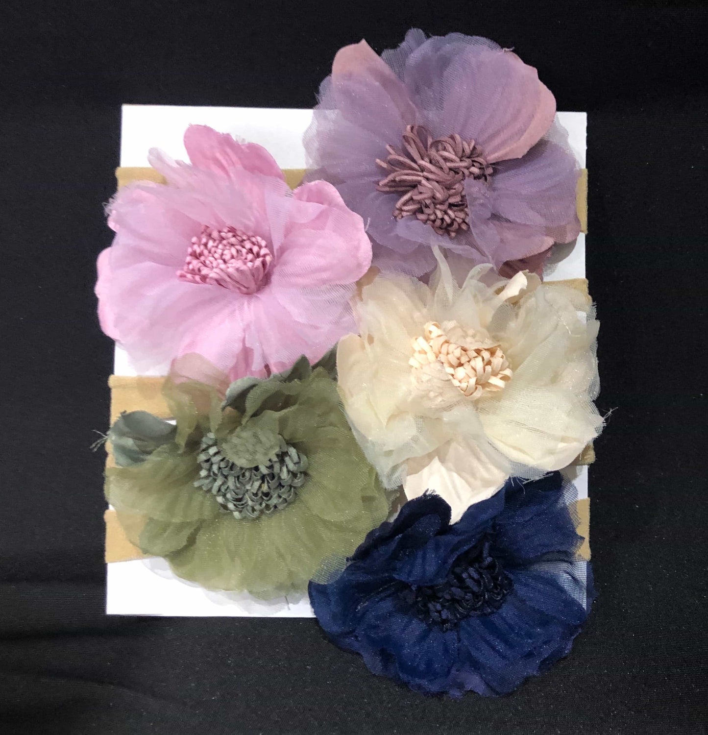5pcs set chiffon headbands-All-Times-Gifts