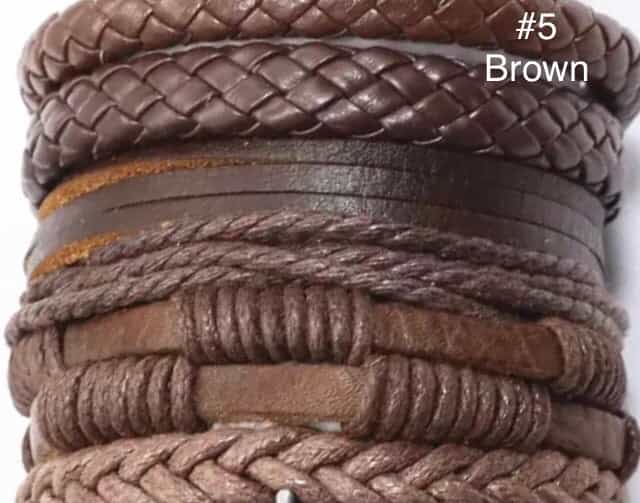 5pcs/Set leather bracelets-All-Times-Gifts