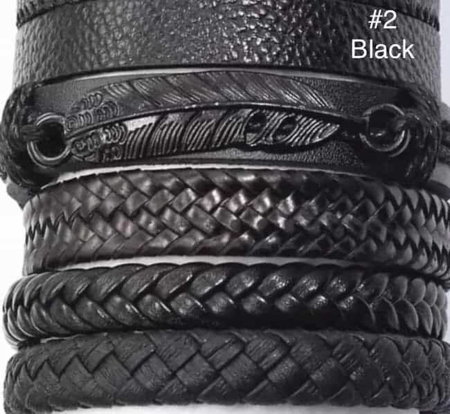 5pcs/Set leather bracelets-All-Times-Gifts