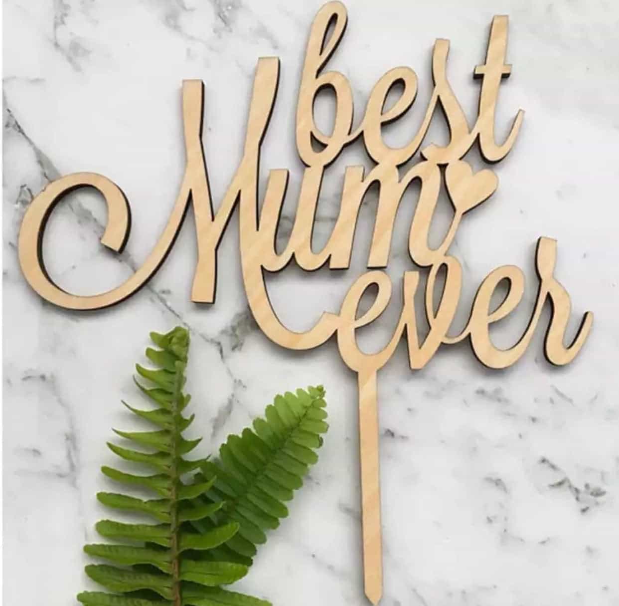 Best Mum Ever / Best Dad Ever Cake Topper-Cake Topper-All-Times-Gifts