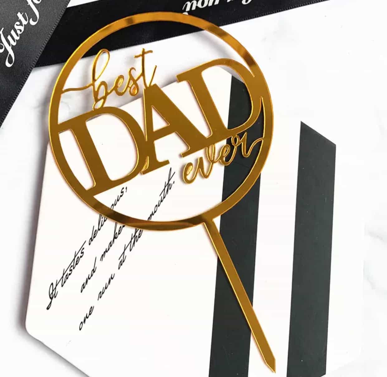 Best Mum Ever / Best Dad Ever Cake Topper-Cake Topper-All-Times-Gifts