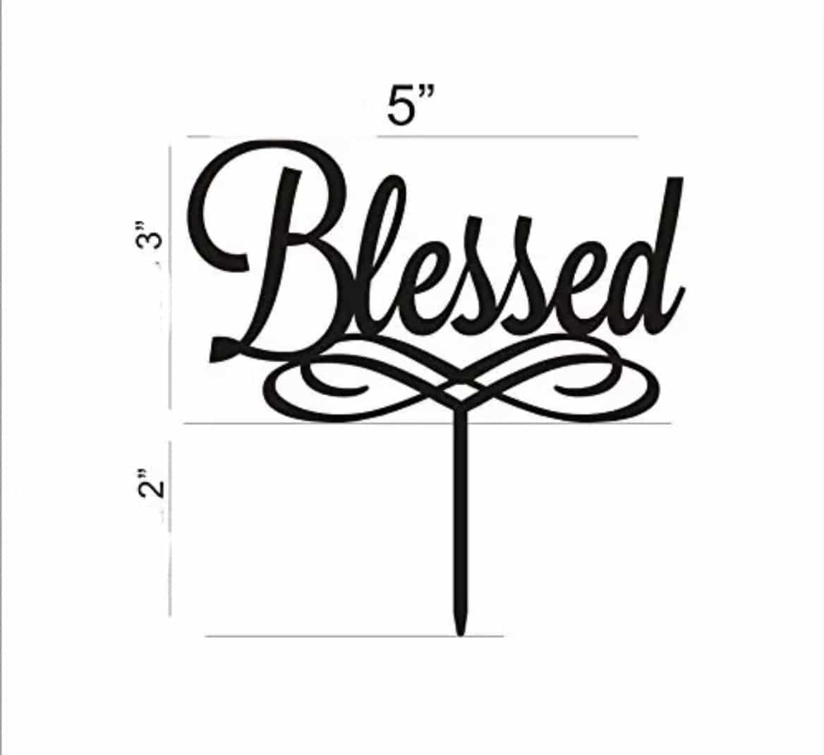 Blessed Cake Topper-Cake Topper-All-Times-Gifts