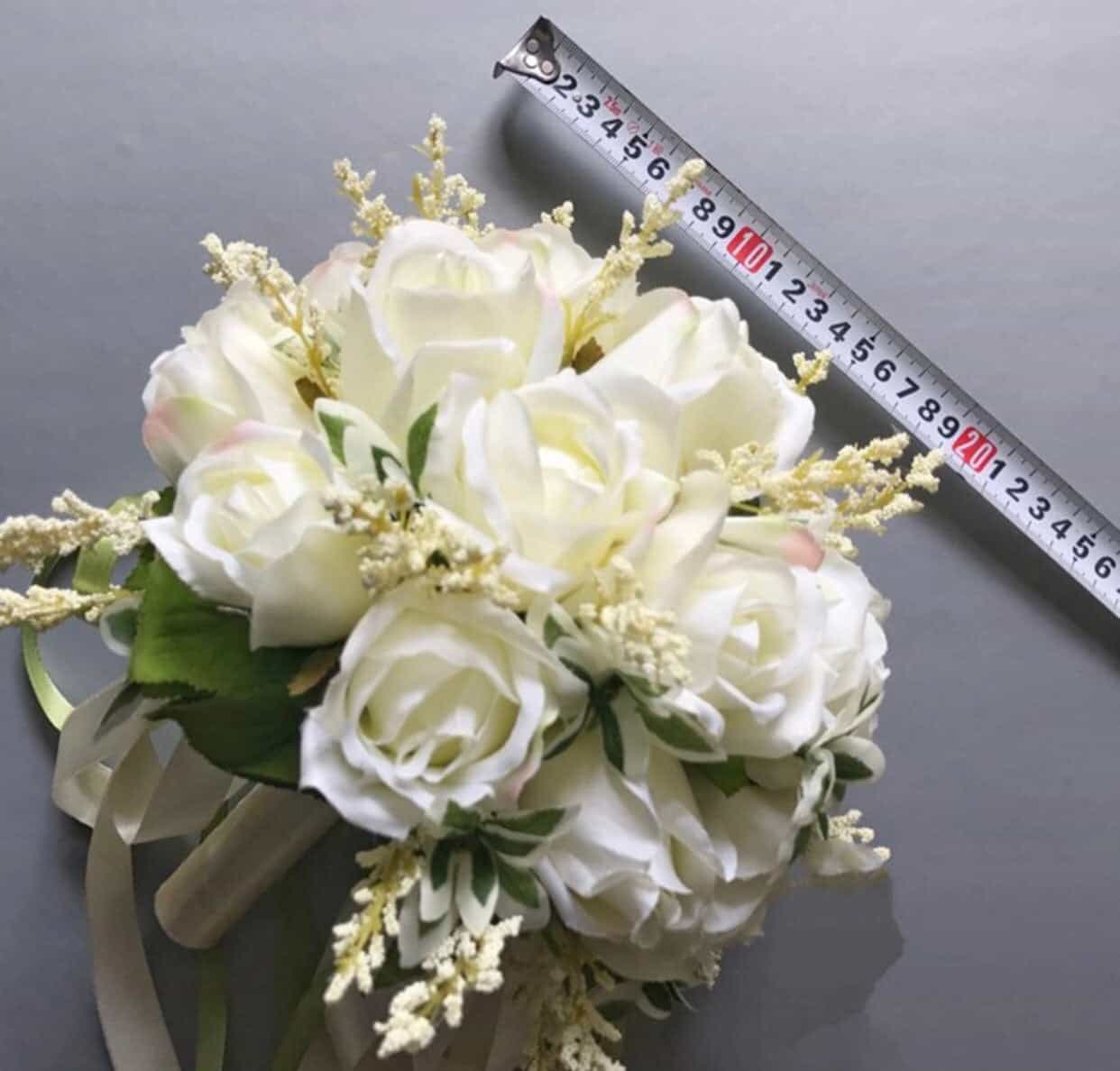 Bridal Bouquet off White Roses-All-Times-Gifts