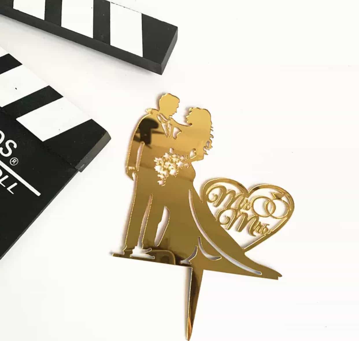 Bride and Groom Mr and Mrs Cake Topper-Cake Topper-All-Times-Gifts