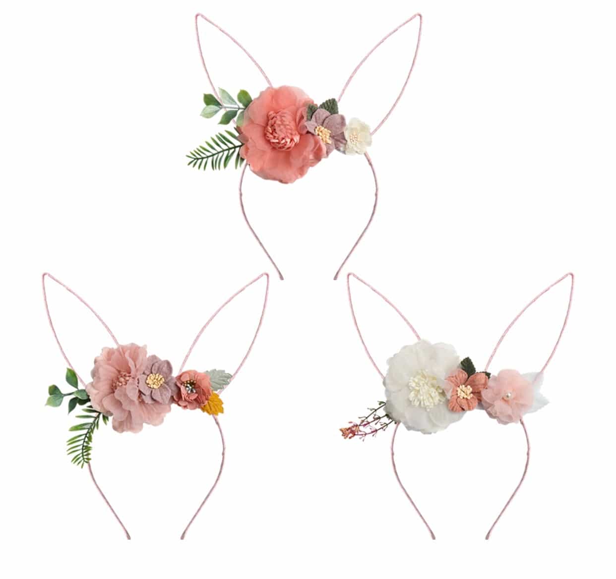 Bunny ears Floral Headband-All-Times-Gifts