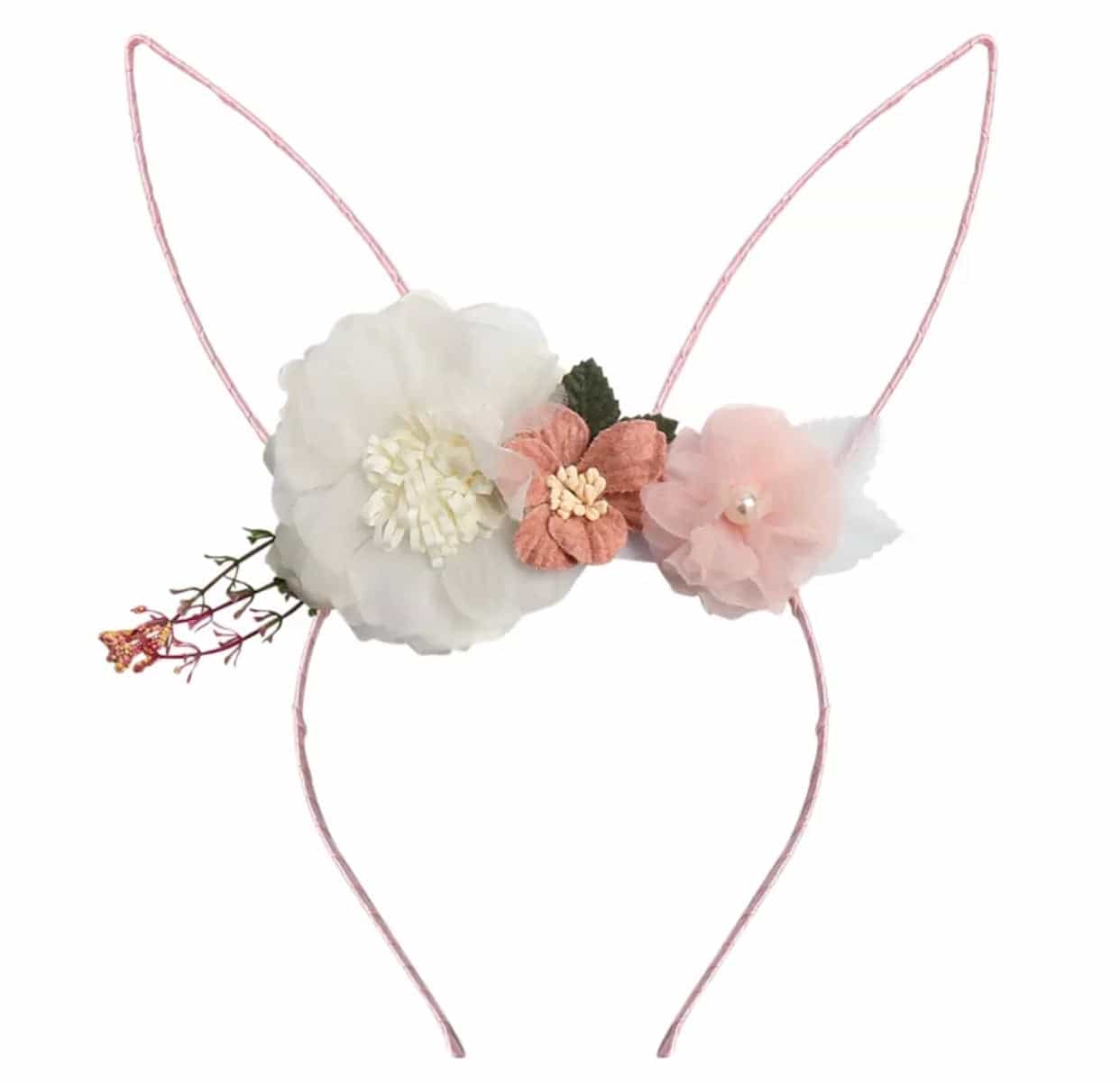 Bunny ears Floral Headband-All-Times-Gifts