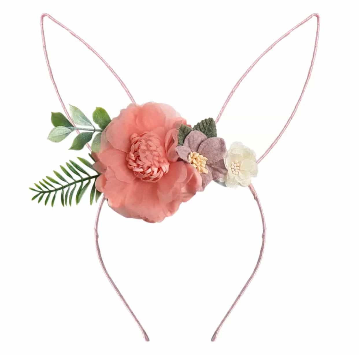 Bunny ears Floral Headband-All-Times-Gifts