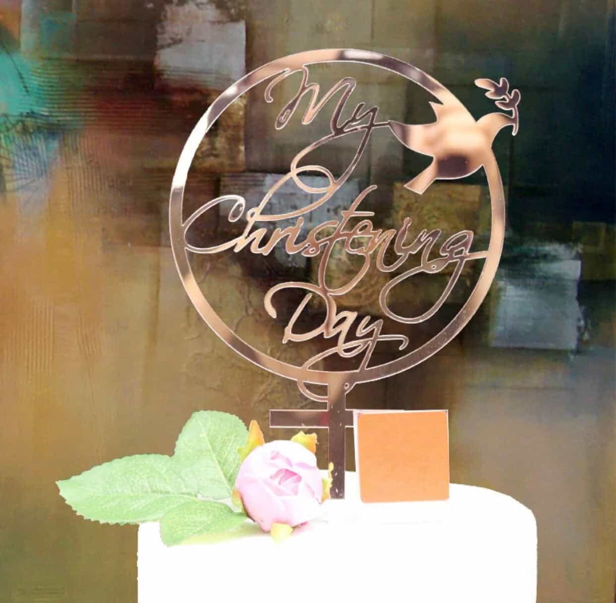 Christening Cake Topper-Cake Topper-All-Times-Gifts