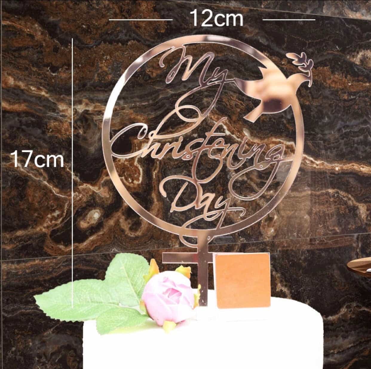 Christening Cake Topper-Cake Topper-All-Times-Gifts