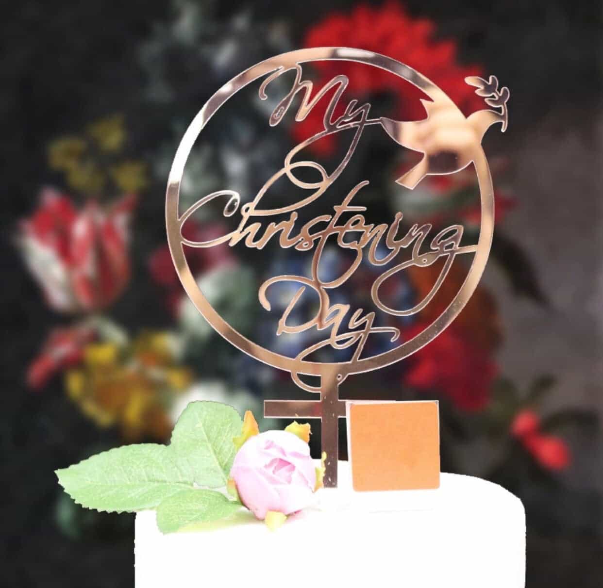 Christening Cake Topper-Cake Topper-All-Times-Gifts