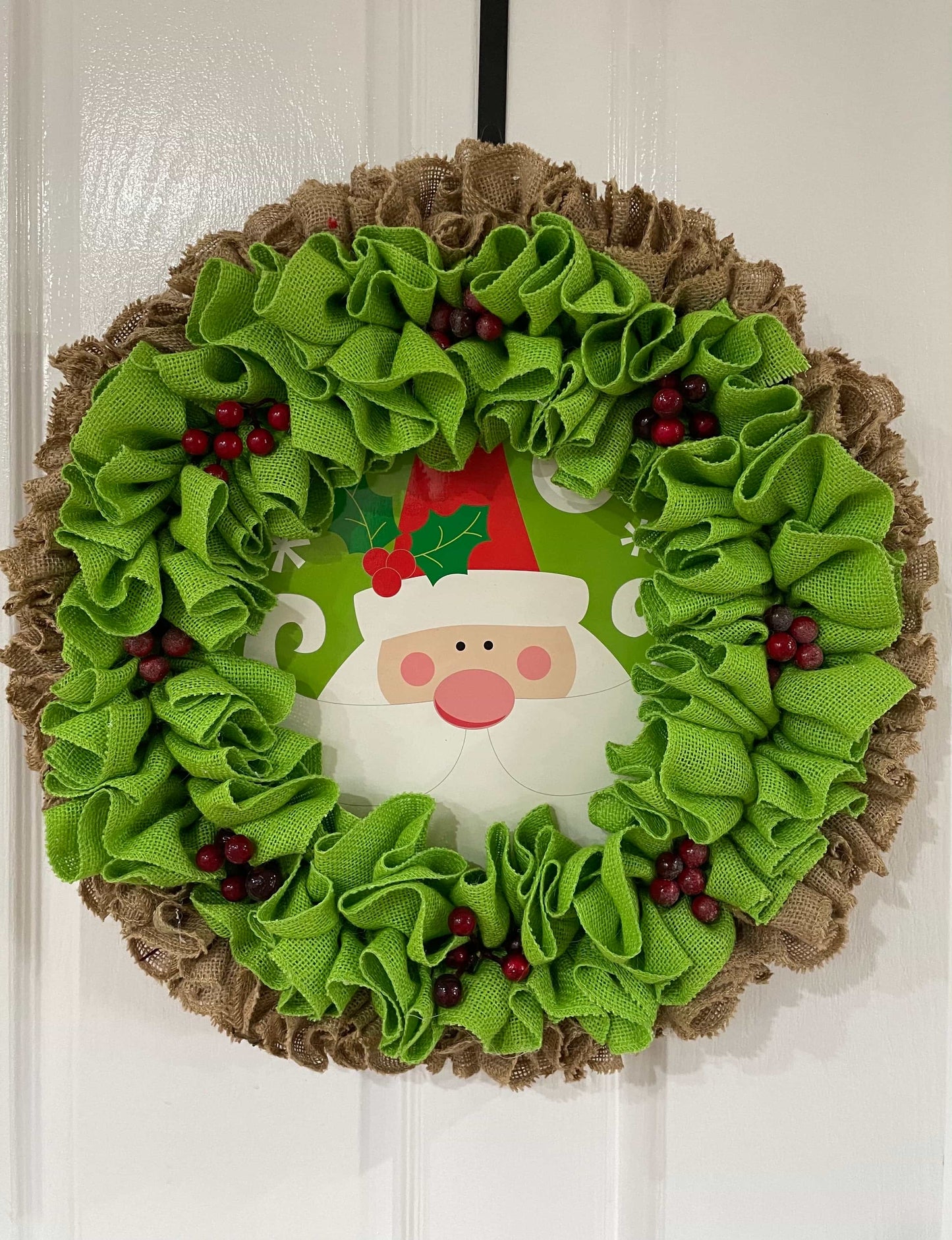 Christmas burlap wreath-All-Times-Gifts