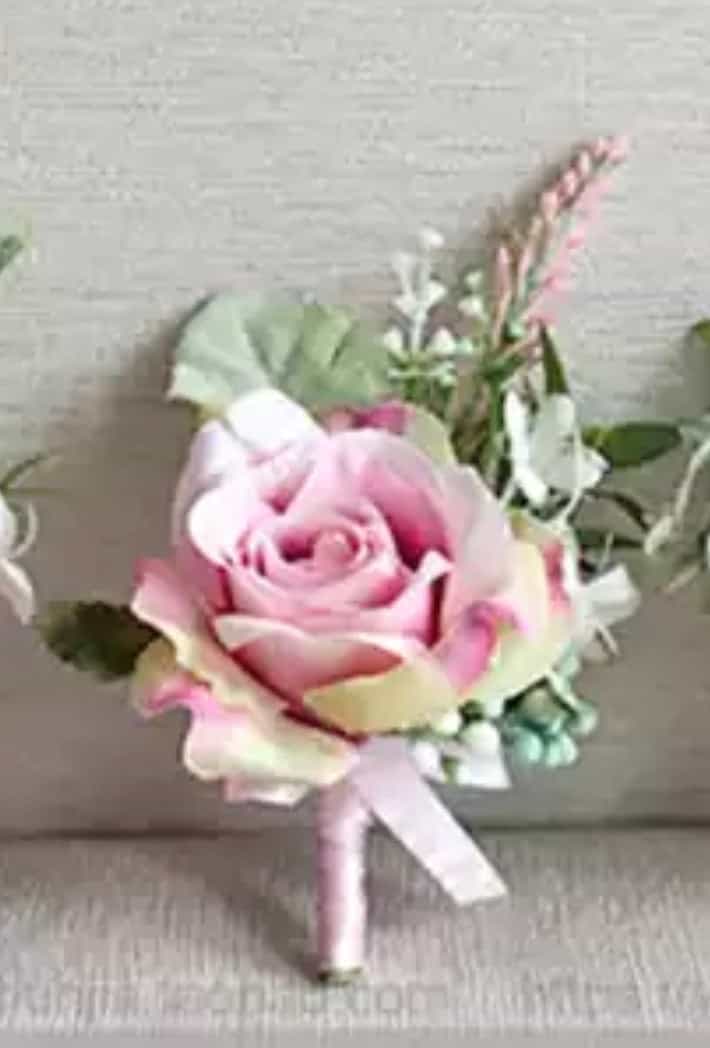 Matching Corsage Or buttonhole Pink Floral with buds-Event-All-Times-Gifts