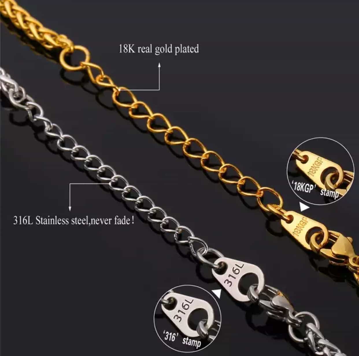 Cross Necklace Vintage Stainless Steel/Gold or silver Color-Jewellery-All-Times-Gifts