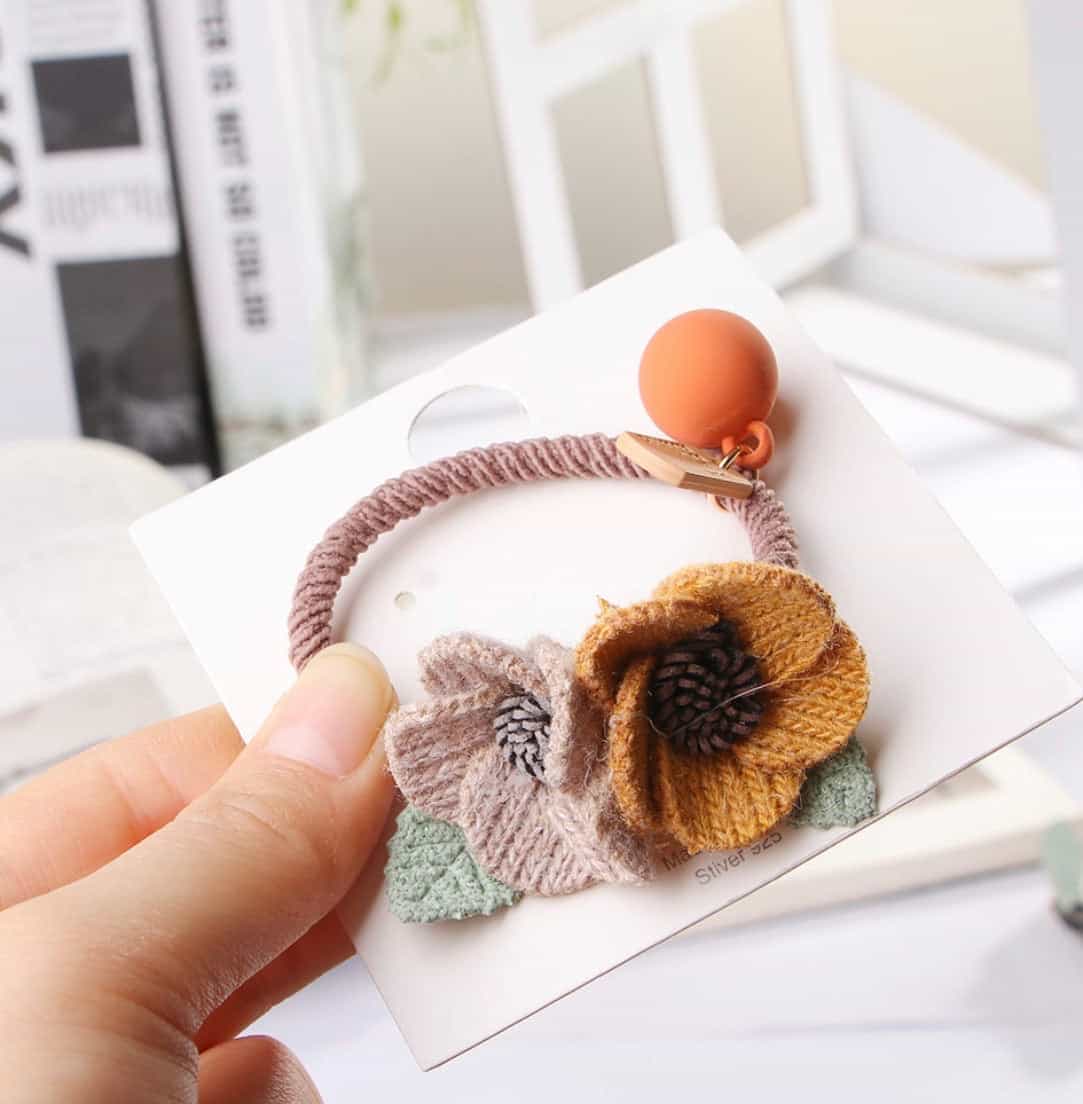 Elastic Knitted Floral Head Rope Band-All-Times-Gifts