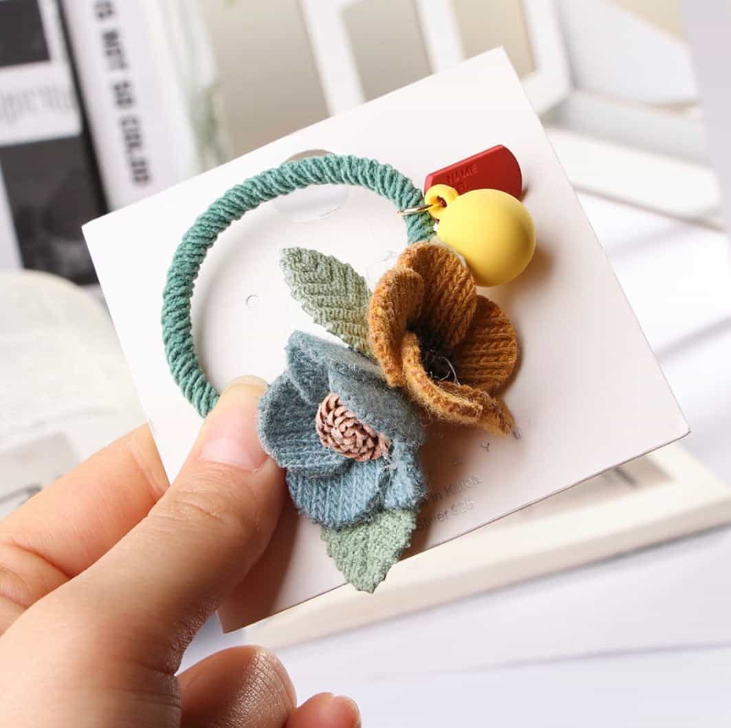 Elastic Knitted Floral Head Rope Band-All-Times-Gifts