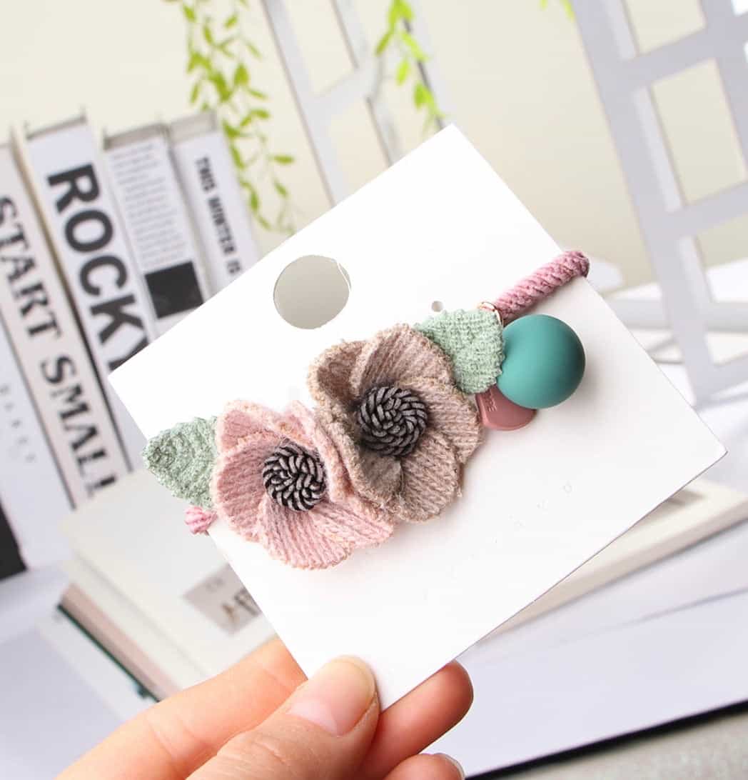 Elastic Knitted Floral Head Rope Band-All-Times-Gifts