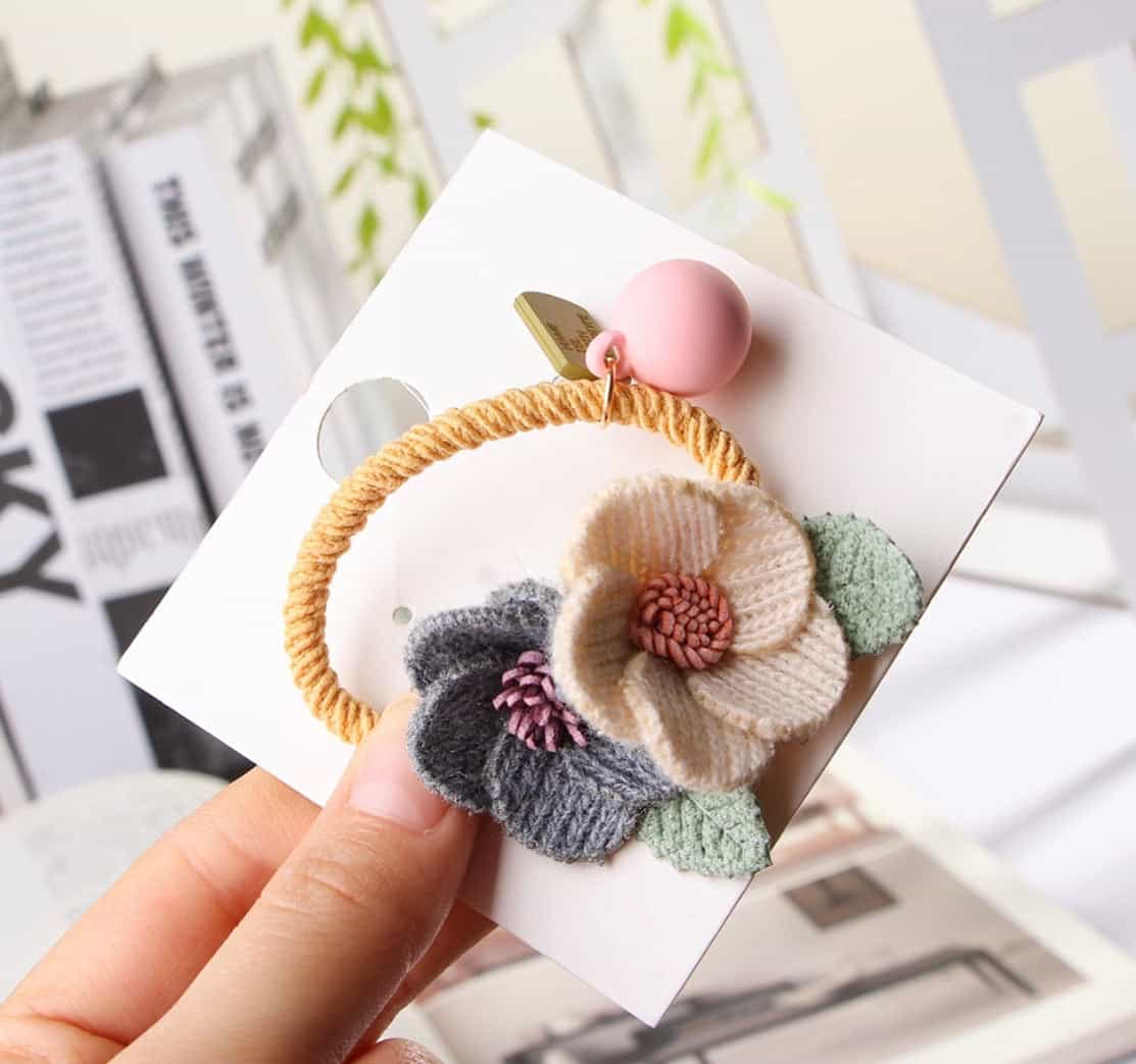 Elastic Knitted Floral Head Rope Band-All-Times-Gifts
