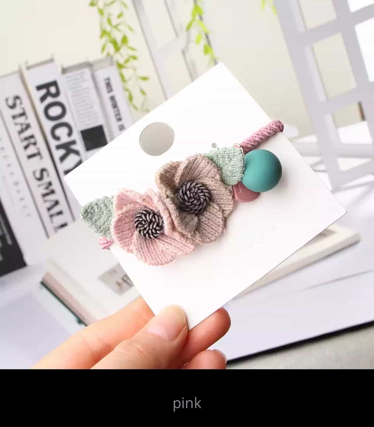 Elastic Knitted Floral Head Rope Band-All-Times-Gifts