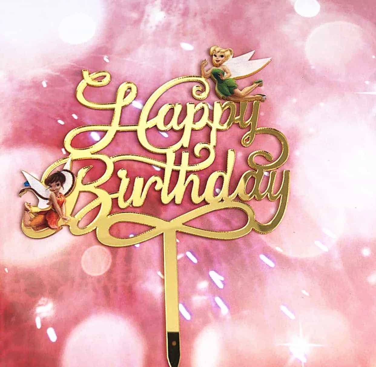 Fairy Birthday Cake Topper-Cake Topper-All-Times-Gifts