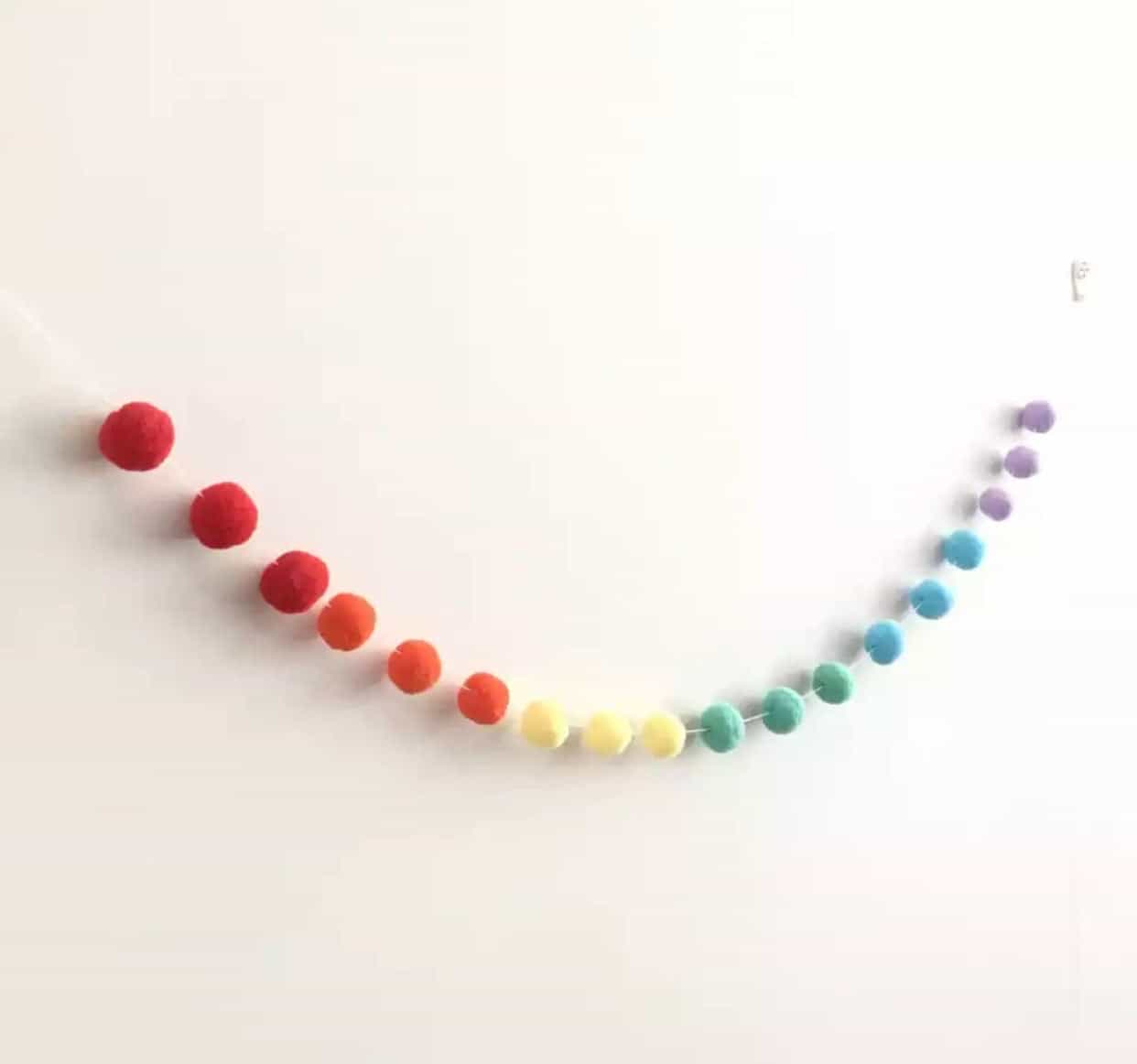 Felt Ball String Garland DIY Decoration-All-Times-Gifts