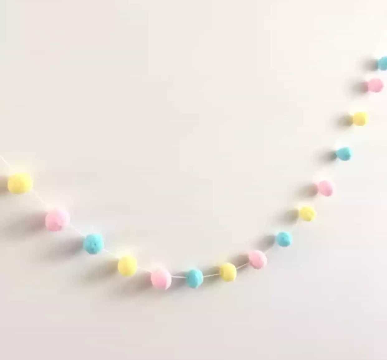 Felt Ball String Garland DIY Decoration-All-Times-Gifts