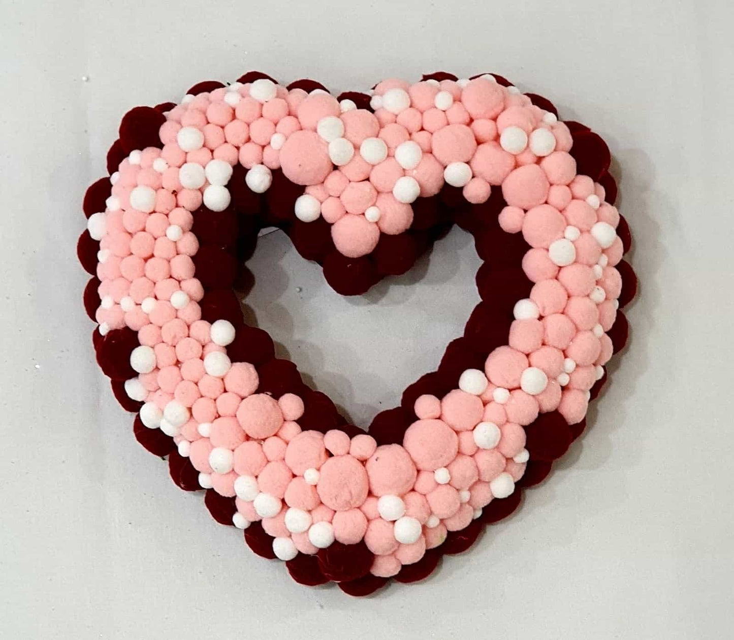 Felt pom-poms heart-All-Times-Gifts
