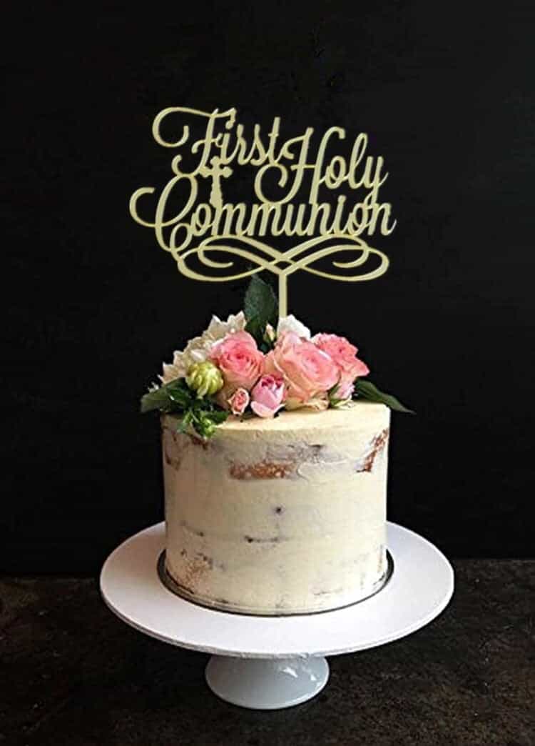 First Holy Communion Cake Topper-Cake Topper-All-Times-Gifts