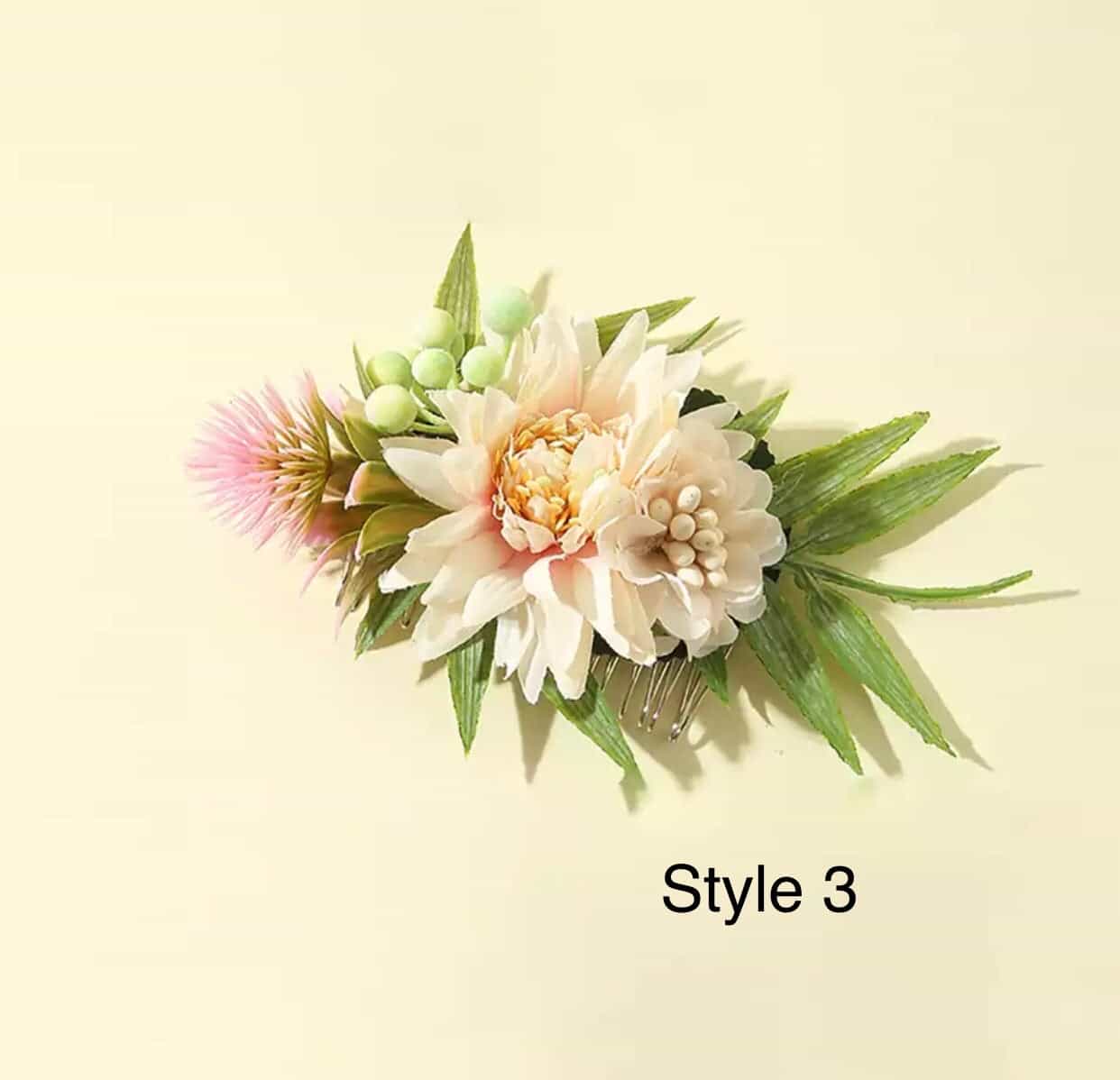 Floral Bridal Hair Comb-All-Times-Gifts