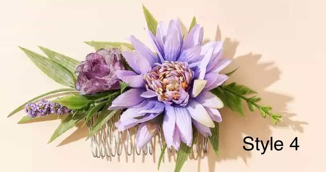 Floral Bridal Hair Comb-All-Times-Gifts