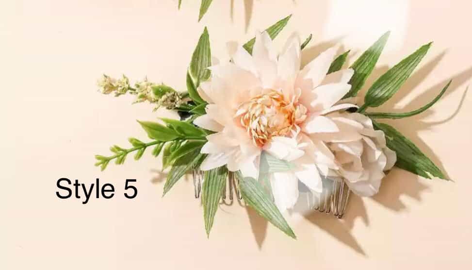 Floral Bridal Hair Comb-All-Times-Gifts