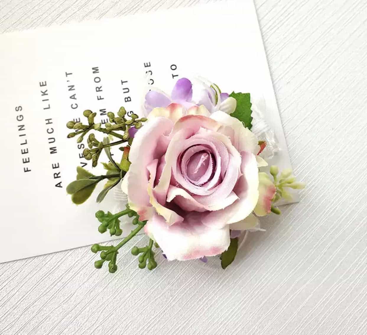 Floral Rose Corsage Bracelet-Event-All-Times-Gifts