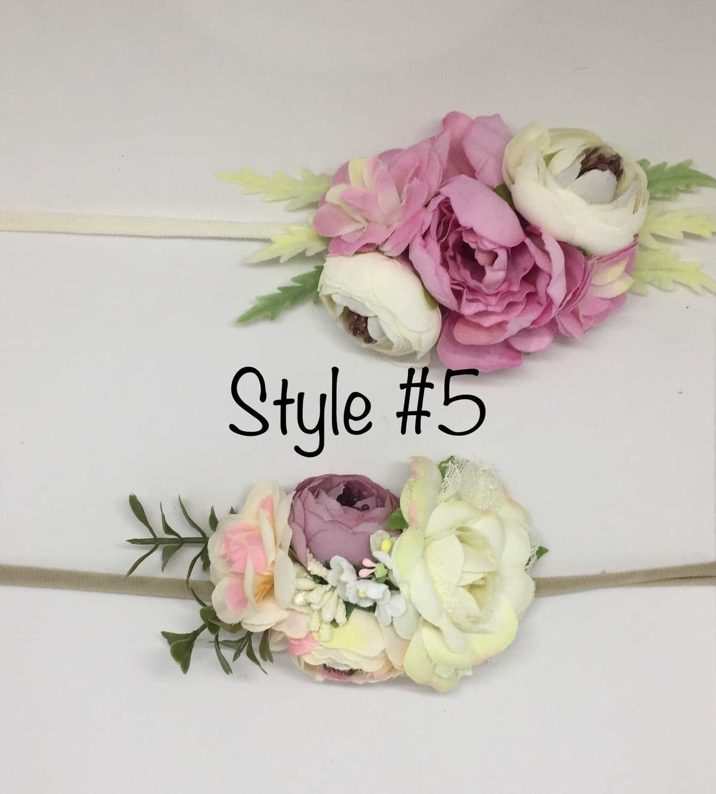 Girl Floral Headbands Set of Two-Headset-All-Times-Gifts