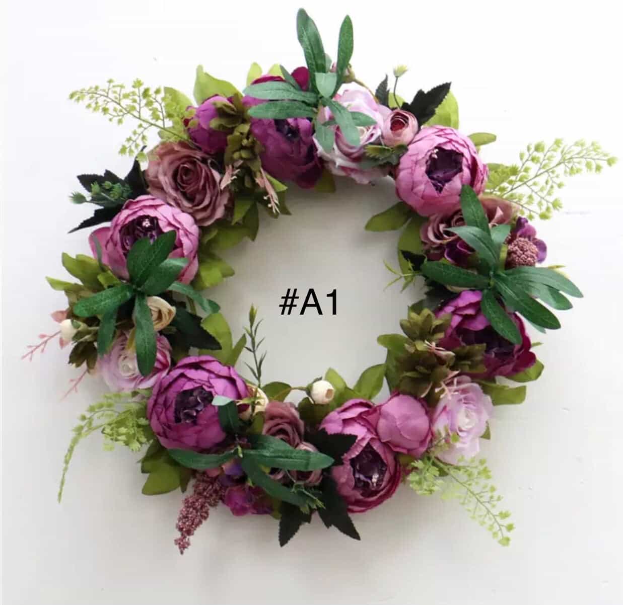Floral Vine Grapes Wreath Garland-All-Times-Gifts